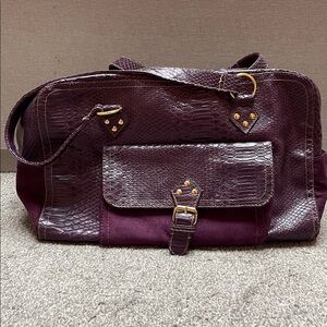 Elizabeth Arden purple weekender bag - Vintage